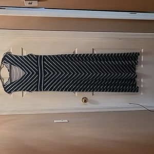 Navy & Mint Green Sleeveless Maxi Dress, Apt. 9 Size XL